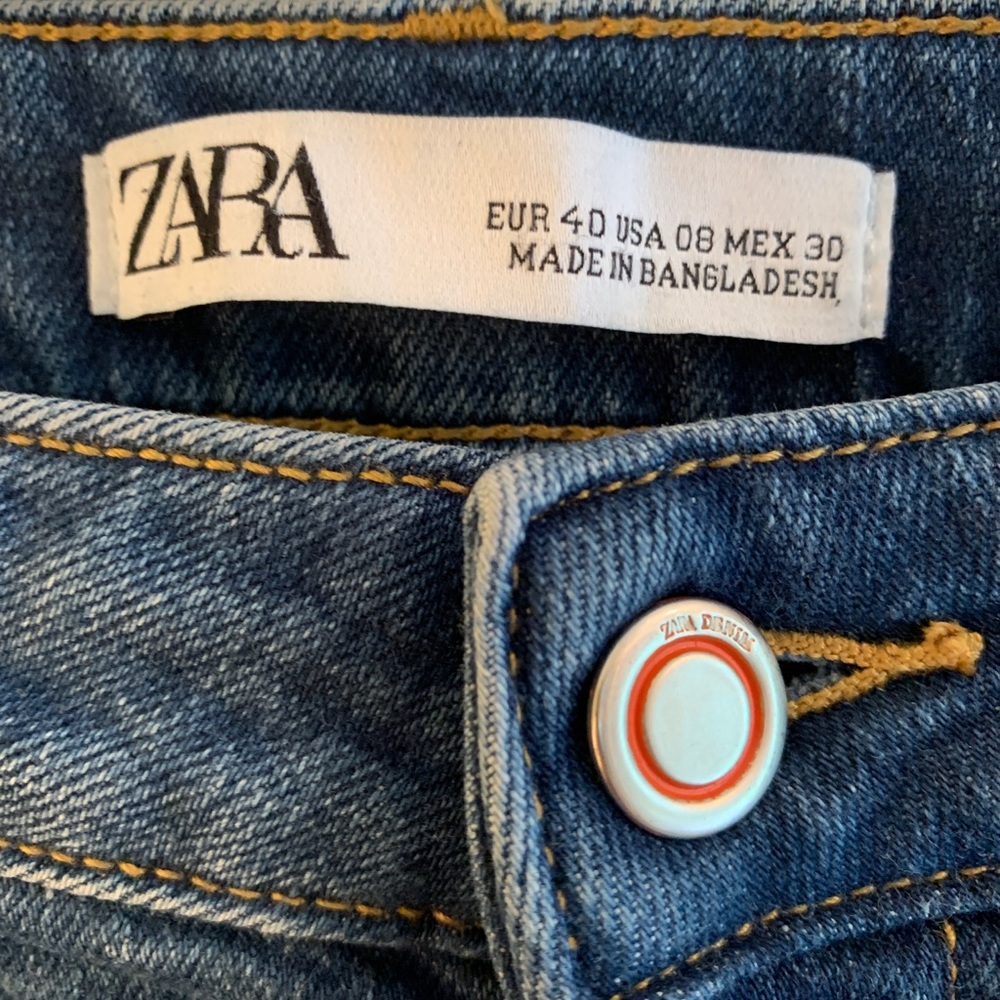 Zara Blue Ankle & Cropped Jeans - Picture 6 of 12